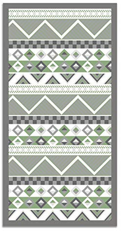 Panorama Tapis Vinyle Cuisine Salle de Bain - Différentes Tailles - (Carreaux Ciments Cuisine Bleu 40x80 cm)