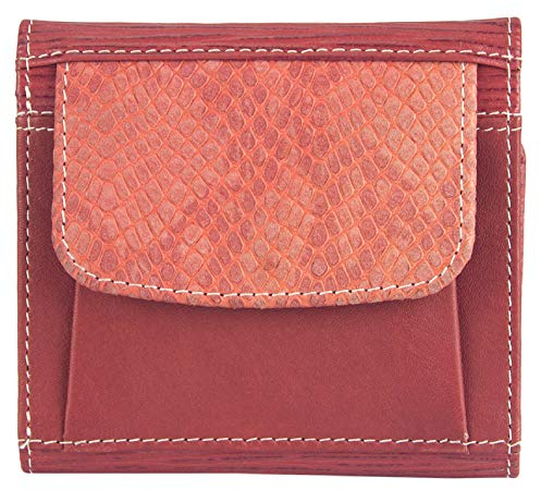 Sunsa Geldbörse Damen. Geldbeutel aus weichem Leder mit RFID-Schutz. Portemonnaie Damen. Bunt Brieftasche. klein Portmonee mit viele Fächer. Ledergeldbörse als Frauen Geschenke 81605