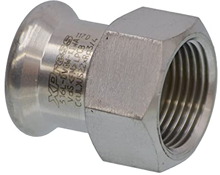 SEPPELFRICKE Edelstahl XPS270G, Übergangsmuffe I/IG mm, 22 x 1 mm