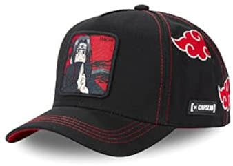 Tracker Kappe Herren Naruto Shippuden, Cap Herren, Itachi Uchiha, Langlebig, Schwarz, Einheitsgröße