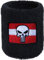 Österreich Punisher Schweissband - Armband für Sport mit Fahne & Totenkopf für Biker, Rocker Heavy Metal Fans Männer-Geschenk Mountainbike Armband Extremsport Frottee Schweißbänder
