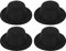 STOBOK Mini Top Hüte Weihnachten Schwarz Mini Deko Zylinder Miniatur Schneemann Hüte Schneemann Dekoration Zubehör für DIY Handwerk Urlaub Weihnachten Puppe Basteln Cupcake Topper 4 Stück