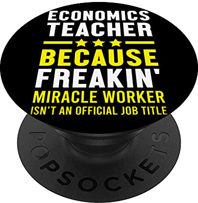 Economics Teacher Economist Expert Capitalism Econometriker PopSockets mit austauschbarem PopGrip