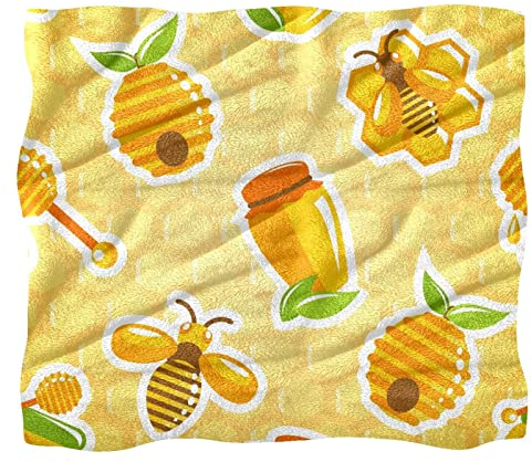 Fleece Throw Blanket for Couch Sofa or Bed Cozy Soft Blankets Honey Jar Hive Bee Honeycomb Sweet