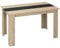 HOMCOM Table à Manger Design Moderne avec Grand Plateau 2-4 Personnes en Panneaux de Particules dim. 120L x 69l x 75H cm Noir et Naturel