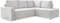 MIUFORM Sofa Cord 247 cm x 194 cm x 89 cm, Ecksofa mit Schlaffunktion und Bettkasten - Brave Dave L- Couch L Form Sofa L Form, Wohnlandschaft mit Schlaffunktion, Cord Sofa Beige, Rechts ausgerichtet