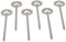 Grillrost.com Das Original Burgerspieß 6er Set - extra lang aus geschliffenem Edelstahl mit stylischem Flammenlogo - Made in Germany
