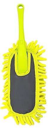 Gogogmee Plumeau chenille pour voiture avec long manche - Brosse de nettoyage pratique pour ordinateur de voiture, TV et meubles - Dépoussiéreur de haute qualité pour un nettoyage en profondeur