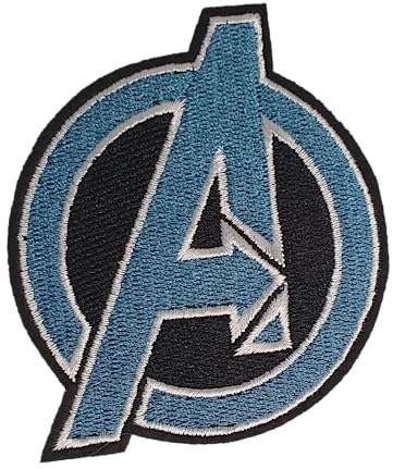 Fat-catz-copy-catz Avenger's Assemble Logo Super Hero Captain America Embroidered Patch Badge Iron or Sew on Patch 7cm Diameter