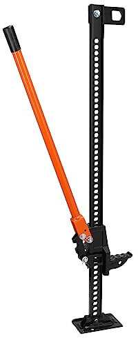 VEVOR High Lift Bauernhofwagenheber, 121,9 cm, 3175 kg Kapazität, Ratsche, Off-Road-Nutzwagenheber, Robuster Bauernhofwagenheber für Traktor, LKW, SUV, Stoßstangenheber, Orange