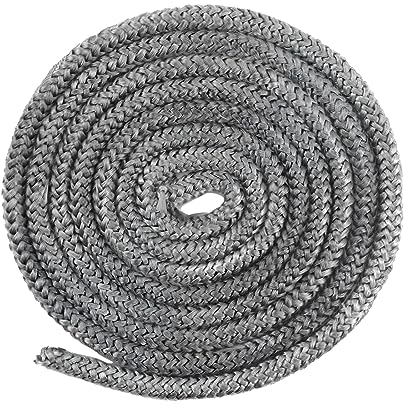 Dichtschnur, Dichtungsband für Kaminofen, 10mm x 2,5m, Dichtungslinie für Kamintüren