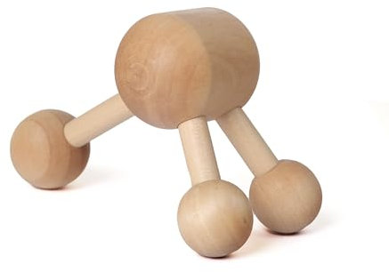 Naissance Wooden Full Body Massager Tool | Manual Massage for Feet Neck and Back