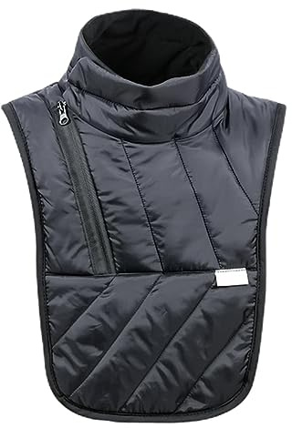 Chauffe-cou Moto, Protège Cou Hiver Moto, Écharpe Chauffe-cou Coupe-vent Imperméable, Cache-cou Thermique avec Fermeture éclair, Tour de Cou Femme Homme Cache-Cou pour Cyclisme Activités Plein Air
