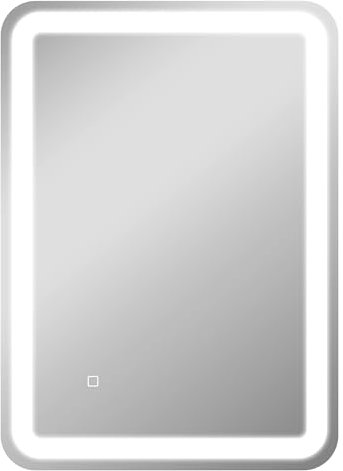 HOMCOM Espejo de Baño con Luces LED 50x70 cm Espejo de Pared Antivaho con 3 Temperaturas de Color Regulable y Función de Memoria Horizontal y Vertical