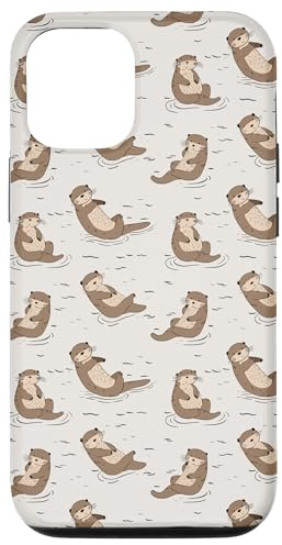 Otter Pattern Funny Cute Animal Sea Otter Case for iPhone 12/12 Pro