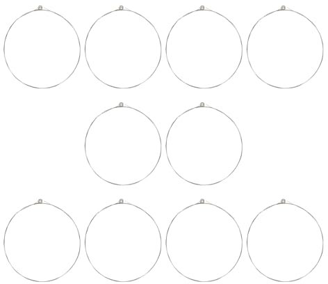 LT Easiyl 10 Uds. Cuerdas de Guitarra Acústica Cuerdas E Altas Luz Bien Equilibrada Resistente A La Tensión óxido Previene El Tono Acústico de Latón E-1st Alta