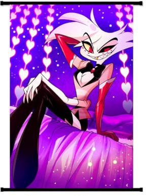 Zhongkaihua Hazbin Hotel Poster Angel Dust/Alastor/Luzifer, Anime-Poster-Gemälde Stoff-Hängerolle Wandkunst für Hazbin Hotel Merch Schlafzimmer Heimdekoration