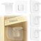 Guidre 24 Support Etagere Invisible,Supports D'Étagères Autocollants,Support Etagere Murale,Fixation Etagere Sans Percer,Support Etagere Placard,Pour Étagères Placard Penderie, Meuble