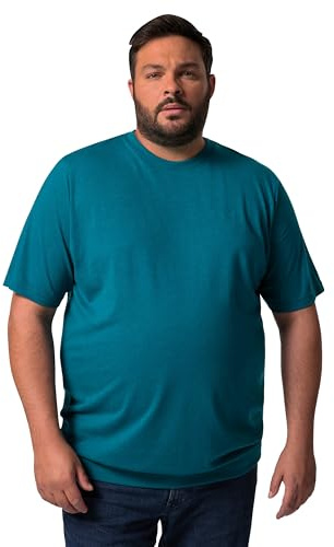 Men Plus Herren große Größen Übergrößen Menswear L-8XL T-Shirt, Bauchfit, Basic, Halbarm Rauchblau 3XL 836308760-3XL
