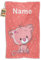 PR Print Royal Kinder-Handtuch mit Name personalisiert - Katze - Geschenk für Jungen und Mädchen, Tier Geschenke, Kindertag, Handtuch Personalisieren | Fotohandtuch 50 x 30 cm