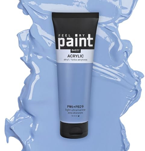 FeelMyPaint Acrylfarbe (Ultramarin Hell, 120 ml)