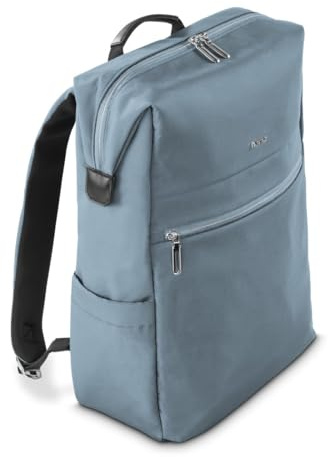 Hama Laptop Rucksack „Ultimate“ (für Laptops bis 41 cm, 16,2“, gepolstert, wasserabweisend, eleganter Daypack mit Tabletfach 14,6“, viele Fächer 15 l Volumen, verstellbar, Trolleyschlaufe) blau