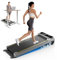 YPOO Walking Pad mit Steigung, 1-6km/h Laufband Zuhause Büro mit Neigung, 140kg Walking Pad Leise, Klein Laufband Schreibtisch, Mini Laufpad 2.5HP Treadmill Home, LED-Anzeige/Fernbedienung/APP