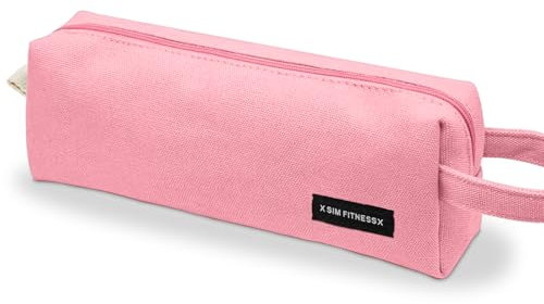 X SIM FITNESSX Federmäppchen Federtaschen Teenager Mädchen Mäppchen Etui Stifte Schulmäppchen Pencil Case Stiftetasche für Schule & Büro (Pink)