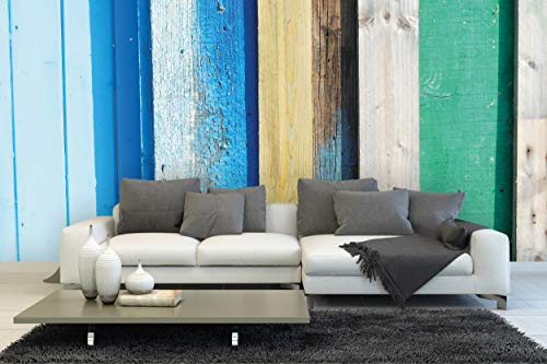 Glücksvilla - Bretter - Fototapete, selbstklebend 480 x 300 cm BxH