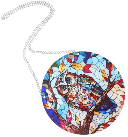 HOLIDYOYO Eule Hängen Dekoration Gebeizt Acryl Ornament Fenster Wand Tür Klinken Ornament Für Party Heim Dekoration