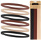 Blooms 6 Stück Sport Haarband Herren & Jungs - Elastische Stirnband Damen & Mädchen Dünn - Antirutsch Silikon Haarbänder Fussball Kinder - Sportband Set für Yoga Laufen Fitness - Schwarz Braun Beige