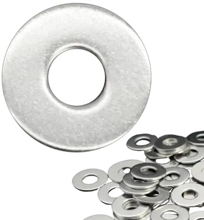 Flewdart arandelas metalicas M10 40pcs, 304 arandela plana de acero inoxidable M10 x 25mm, arandela inox metal para tuercas y tornillos
