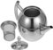 PRETYZOOM Bouilloire à Thé Acier Inoxydable Avec Infuseur Théière Multifonctionnelle Pour Hôtels Et Restaurants Design Pratique Pour Infuser Thé Et Bouillir De Eau