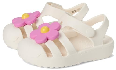 Crocs Klassische Fischer-Sandalen für Kinder, kreidefarben, 8 UK Child