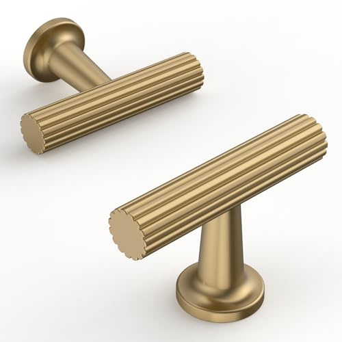 Talentedeco 10 Pack Champagne Bronze Kitchen Cabinet Knobs Cabinet Pulls Drawer Knobs Cabinet Hardware Zinc Knobs for Drawers