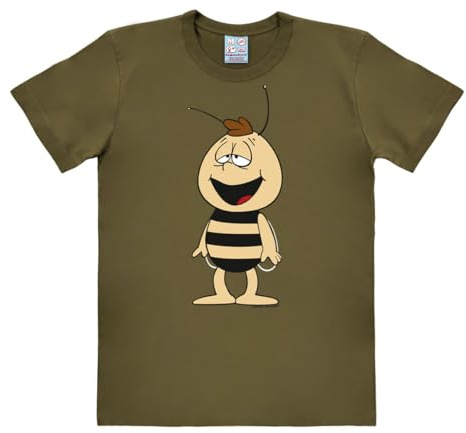 Logoshirt® Biene Maja Willi T-Shirt Damen & Herren | Offiziell lizenziertes Willi-Motiv, 100% Baumwolle, lustiges Cartoon T-Shirt, ideal für Biene Maja-Fans