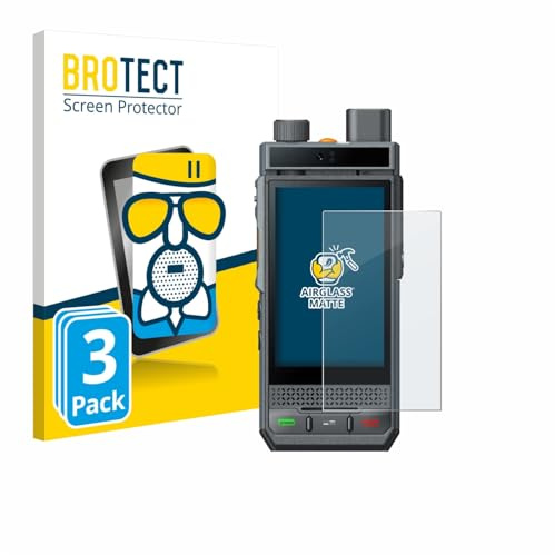 BROTECT Schutzglas für Hytera P60 | 3 Stück Entspiegelnder Displayschutz Made in Germany Schutzfolie Matt Kratzfest 9H Anti-Fingerprint Einfache Montage