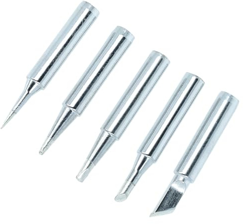 vhbw 5x Pannes à souder compatible avec Preciva 927 IV | 927 II fer à souder - 900M-T / 900M set de pointes, cuivre / fer