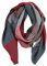 Rotfuchs Schal Webschal Karo Fischgrat modisch rot-bunt 100% Wolle (Merino) angenehm weich und warm Made in Germany
