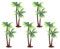 5Pièces Mini Palmier Plastique Décoration de Paysage Miniature pour Terrarium et Jardin Accessoires pour et Micro Paysage