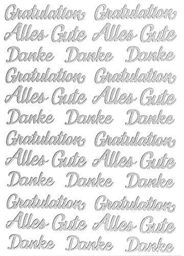 Ideen mit Herz 3-D Sticker Deluxe | Zur Hochzeit, verschiedene Hochzeitsmotive | Erhabene Aufkleber | Bogengröße: 21 x 30 cm (Gratulationen | silber)