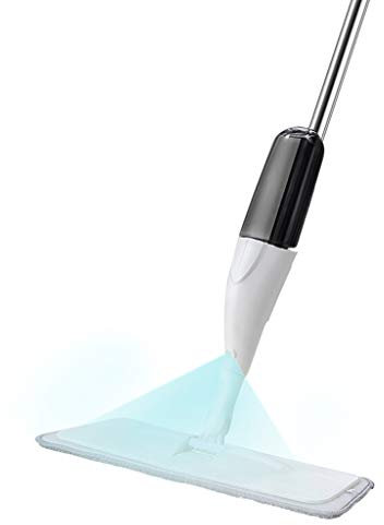 QMMD Reinigung Spray Bodenwischer, Wiederverwendbare Mikrofaser-Wischbezug Spray Mopp - Hauses Sprühen Sie Mop
