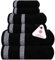 Casa Copenhagen Solitaire 6-teiliges Sets- Black 600 GSM, 2 Badetücher, 2 Handtücher, 2 Waschlappen, Normalerweise in Dänemark gefertigt aus weichem ägyptischen Baumwolle für Kneipe & Dusche