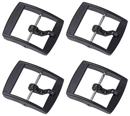 ibasenice Ersatz Uhrenarmband Schnalle - 4 Stück Ersatz Kunststoff Uhrenarmband Schnalle Uhrenschnalle Uhrenzubehör 20mm