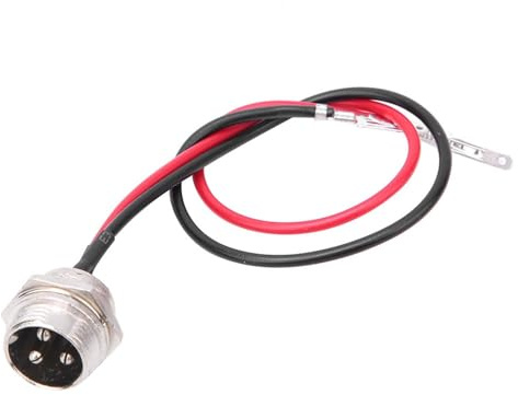 Weikeya 3 Broches 2 Fils Connecteur de Port de forcharge,6 Connecteurs de Port de forchargede Scooter électrique pour Prise de Vélo électrique Chargeur de Batterie Accessoires de Moto