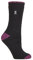 HEAT HOLDERS - Damen Extra Warm Innen Flauschig Thermosocken für Geschenk | Socken für Winter (DE/NL/SE/PL, Numerisch, 37, 42, Regular, Regular, Schwarz/Berry H & T)