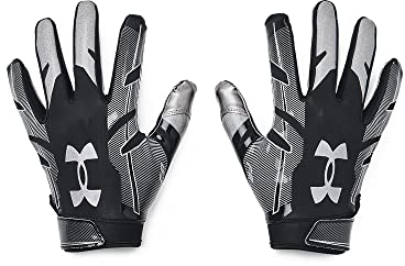 Under Armour Men's F8 Football Gloves , Black (001)/Metallic Gold , Large