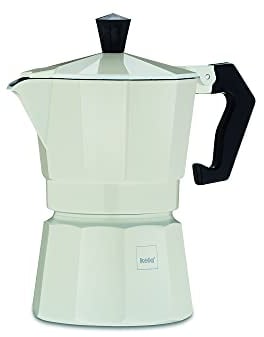 kela 10550 Espressokocher für 3 Tassen, Aluminium, 150 ml Fassungsvermögen, Italia, Beige