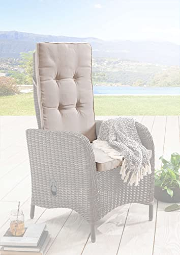 Destiny Pro Auflage Natur für Hochlehner Palma Sessel Polster Polsterauflage - Ohne Hochlehner -