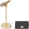 Hapivida 8cm Miniature Microphone Mini Musical Instrument Gold Stand Microphone with Box Instrument Model for Home decoration